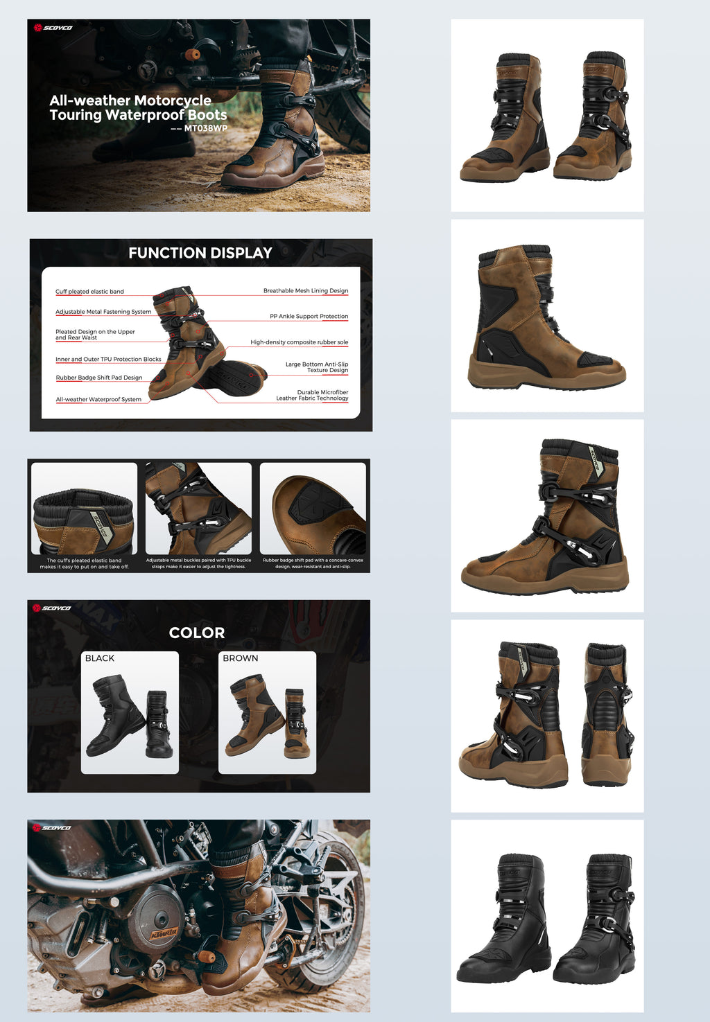 Scoyco Обувки MT038WP