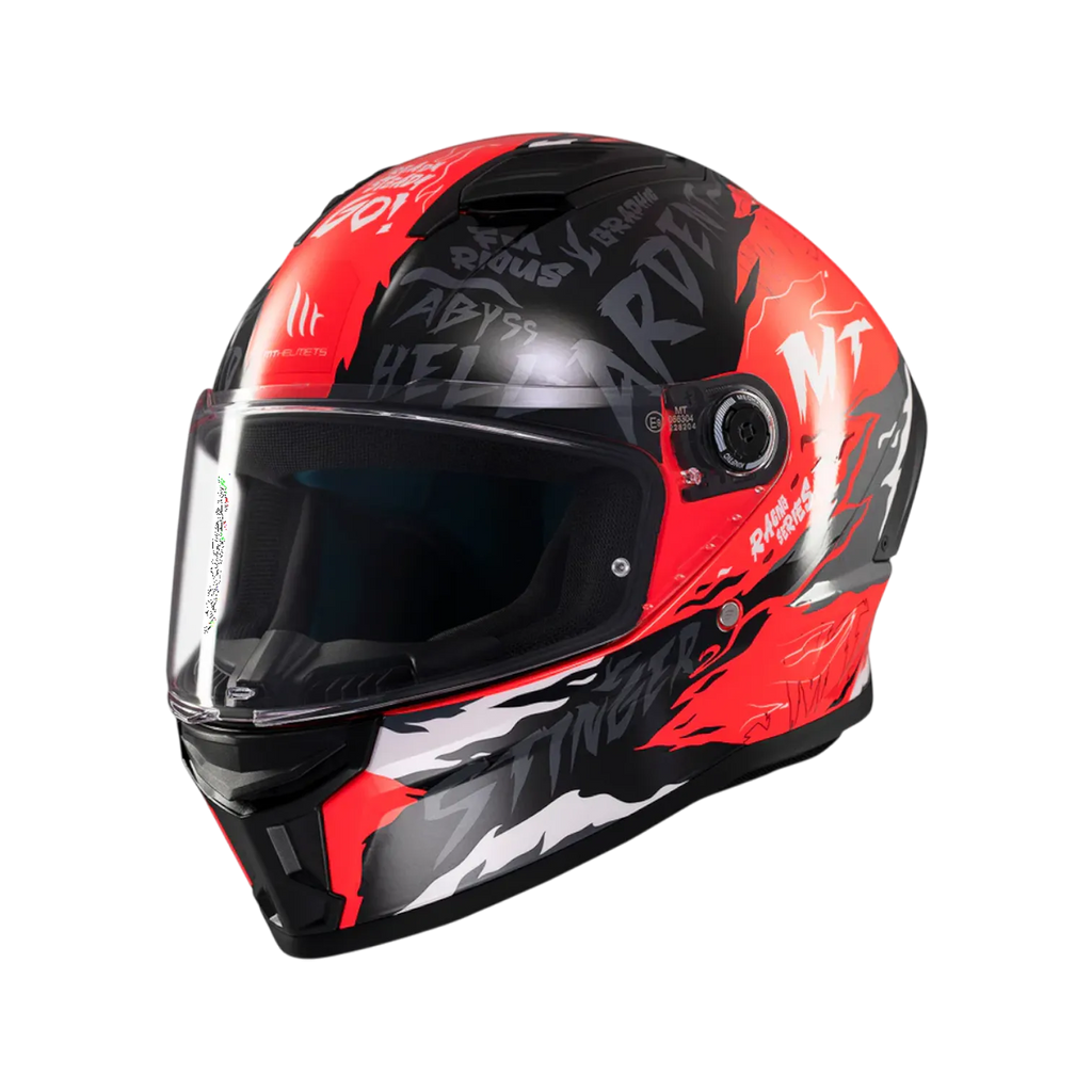 MT Helmets Stinger 2 Ardent — Black Red Gloss (C5)