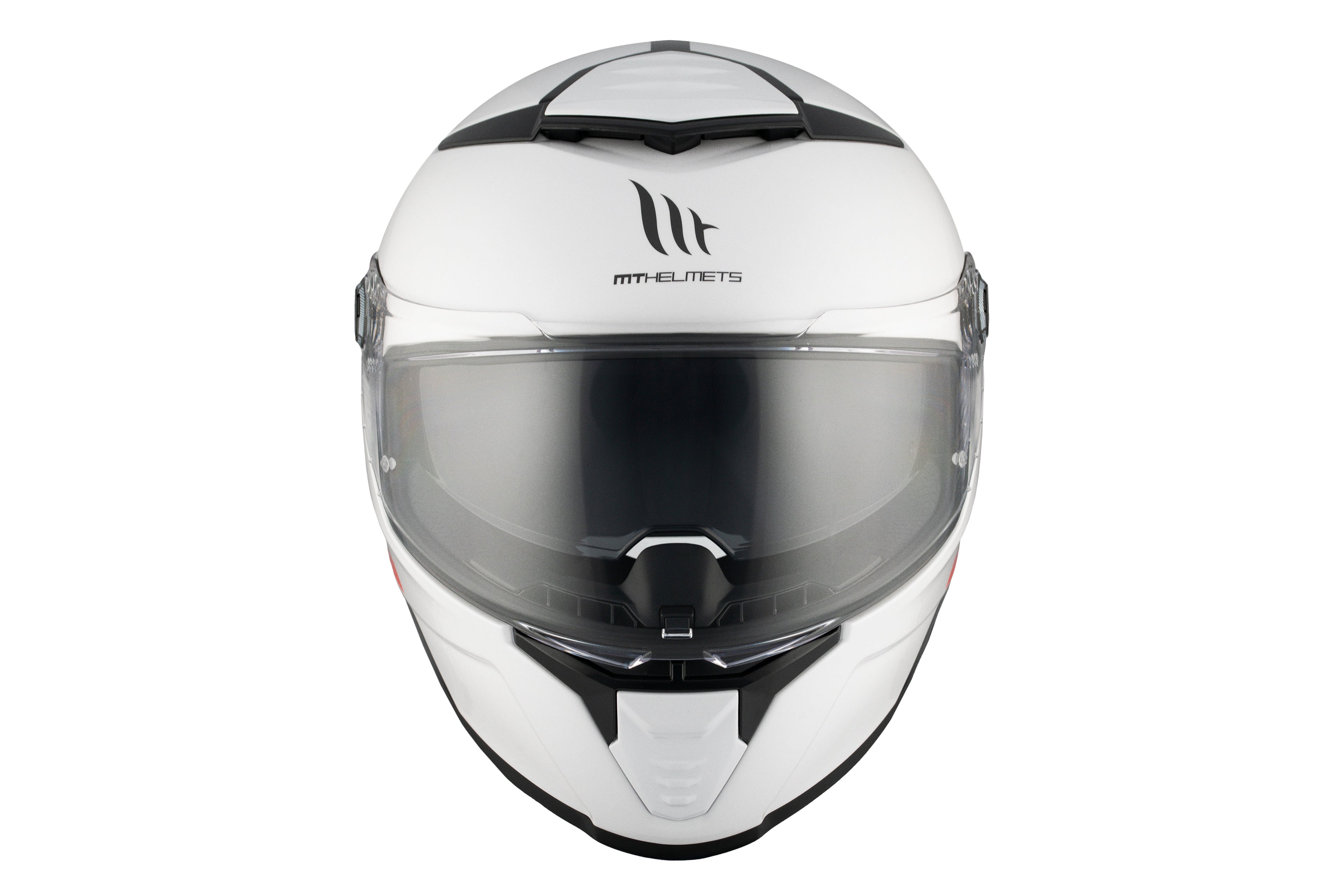 MT Helmets Thunder 4 SV Solid — Pearl White Gloss — заден агол