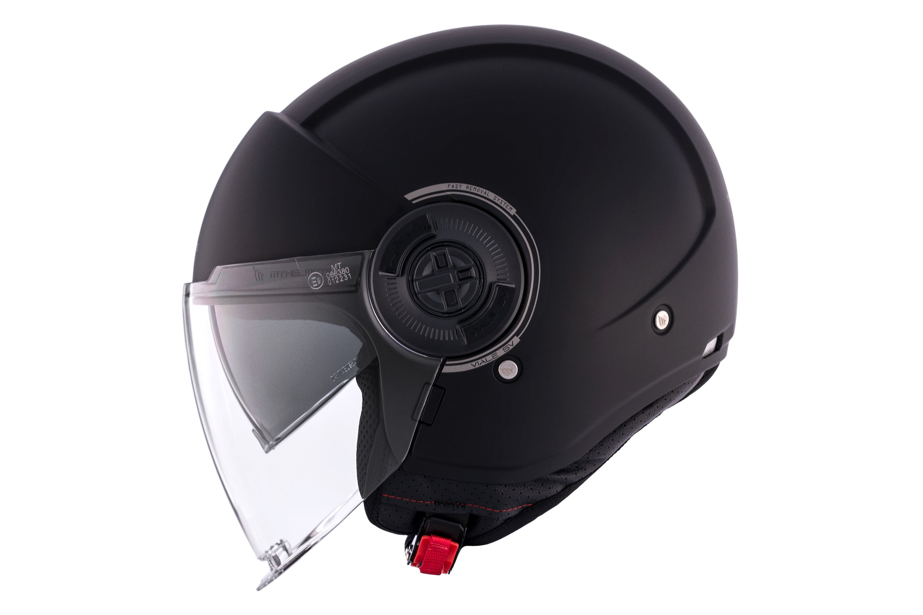 MT Helmets B Viale SV S Solid — Black Matt (A1) — профил