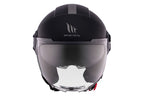 MT Helmets B Viale SV S Solid — Black Matt (A1) — заден агол