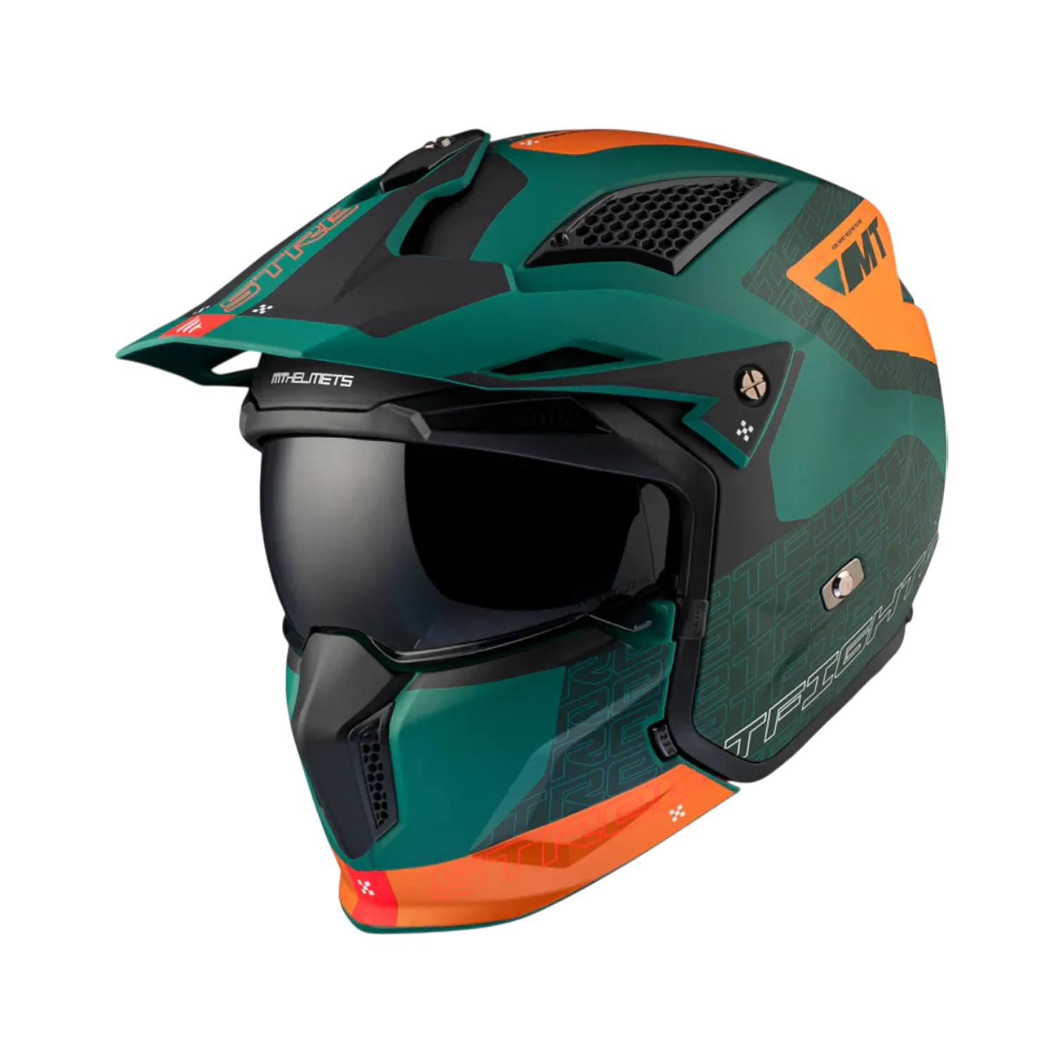 MT Helmets Streetfighter SV S Totem — Green Matt (C6)