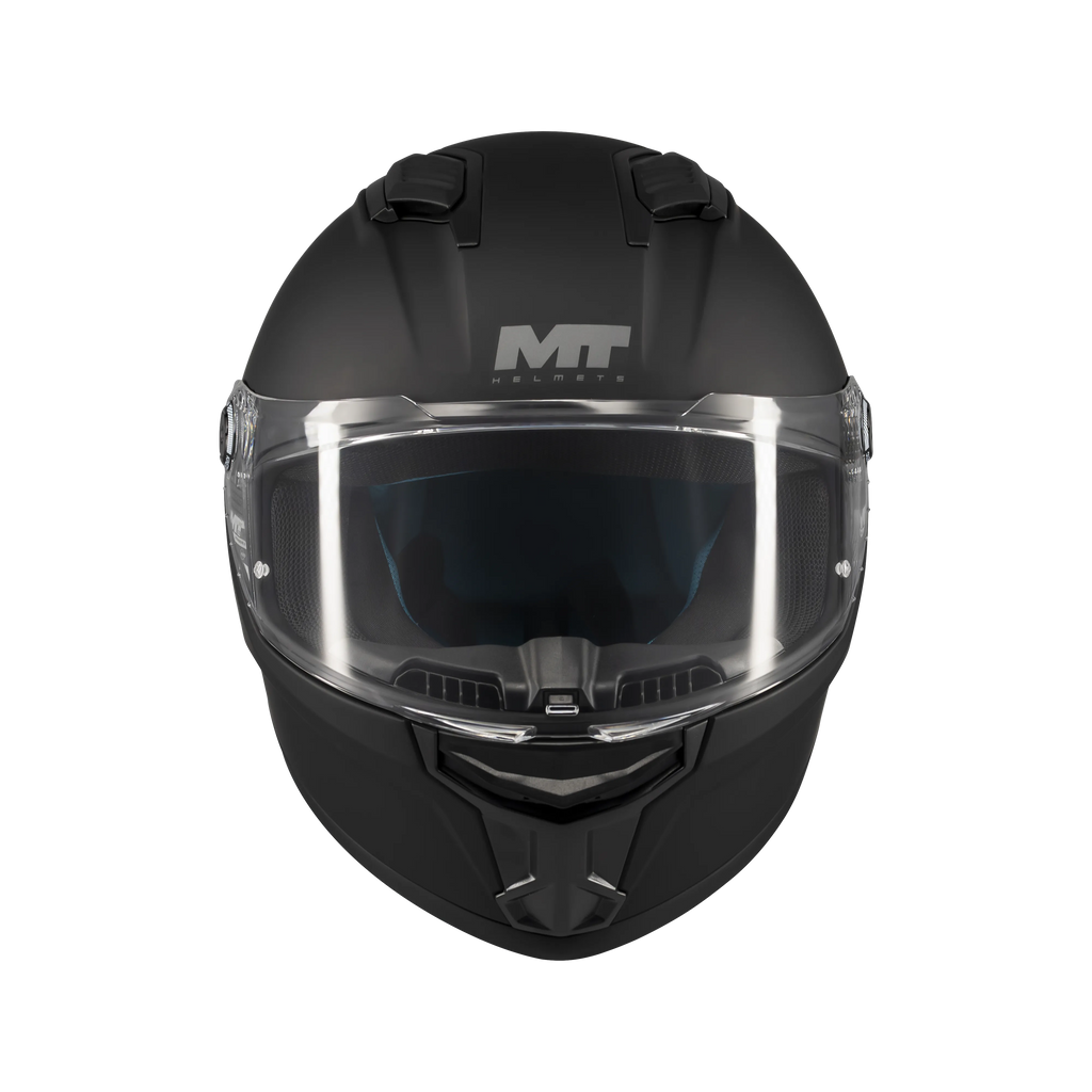 MT Helmets Stinger 2 Solid — Black Matt (A11) — заден агол