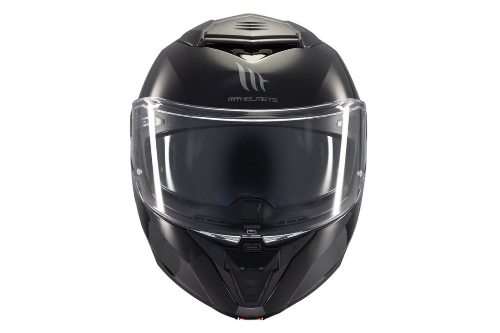 MT Helmets Atom 2 SV Solid — Black Gloss (A1) — заден агол