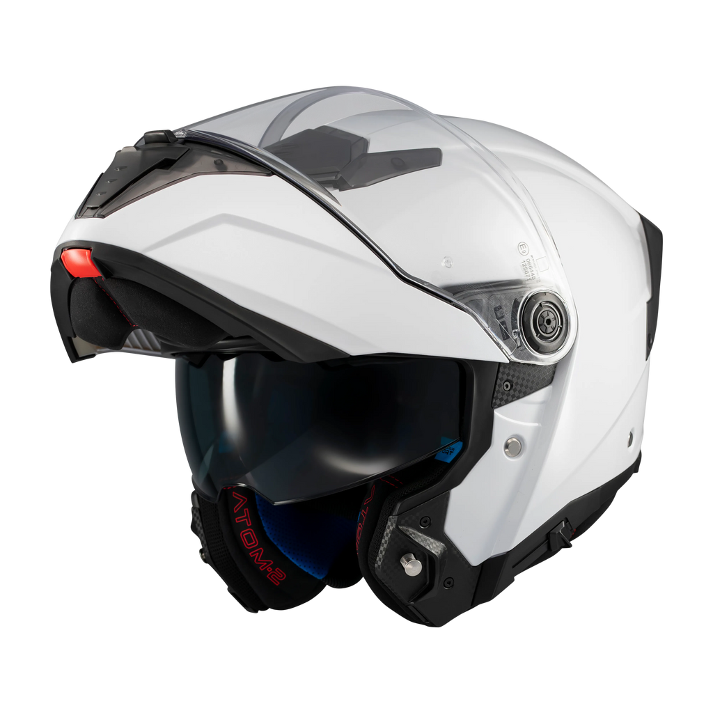 MT Helmets Atom 2 SV Solid — White Gloss (A0)