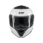 MT Helmets Atom 2 SV Solid — White Gloss (A0) — заден агол