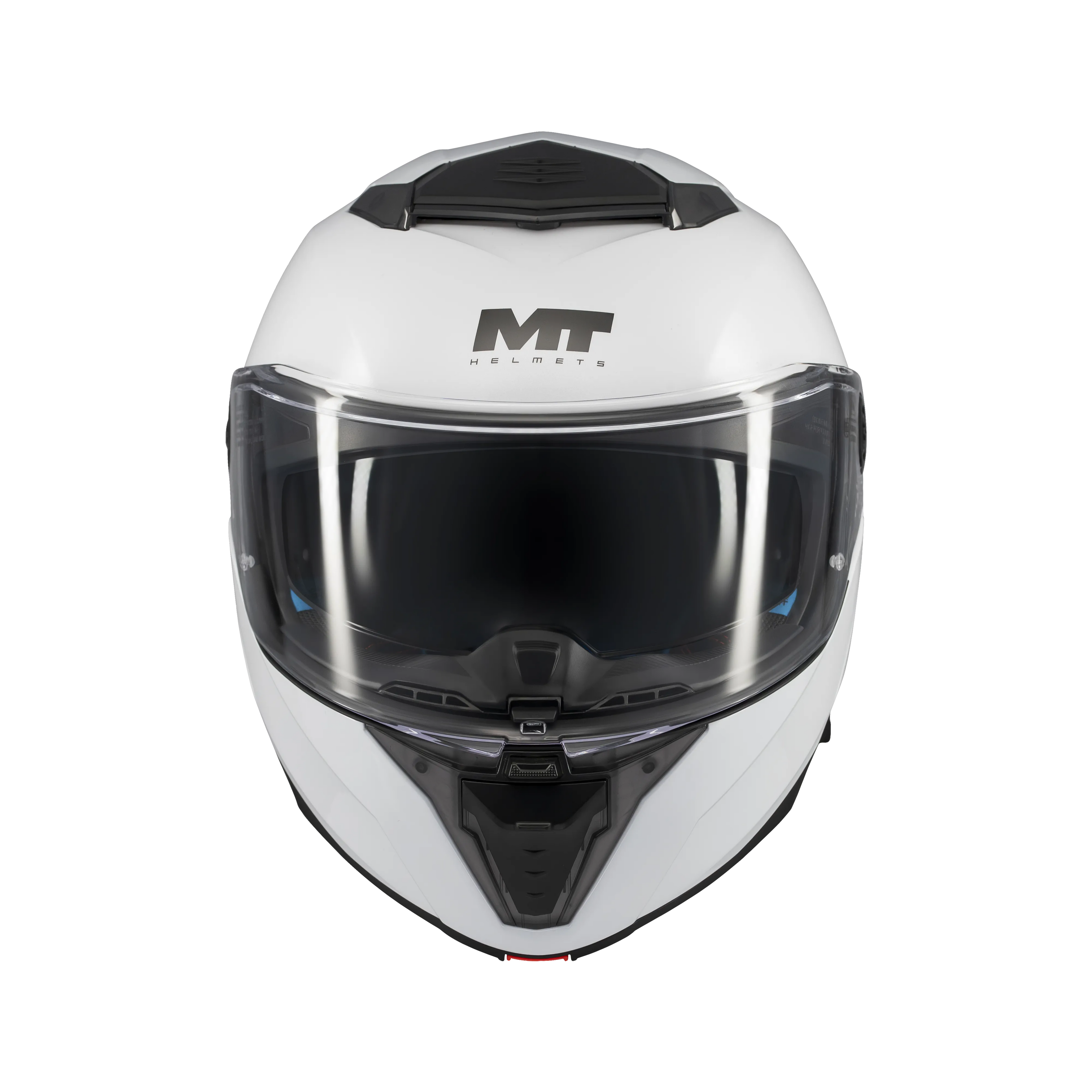 MT Helmets Atom 2 SV Solid — White Gloss (A0) — заден агол