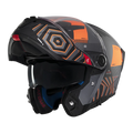 MT Helmets Atom 2 SV Strange — Black Orange Matt (C4)