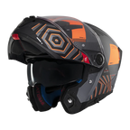 MT Helmets Atom 2 SV Strange — Black Orange Matt (C4)