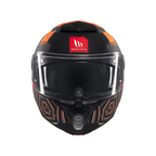 MT Helmets Atom 2 SV Strange — Black Orange Matt (C4) — профил
