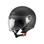 MT Helmets Street S Solid — Black Matt (A1) — профил
