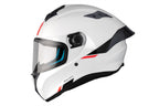 MT Helmets Targo S Solid — Pearl White Gloss (A0) — профил