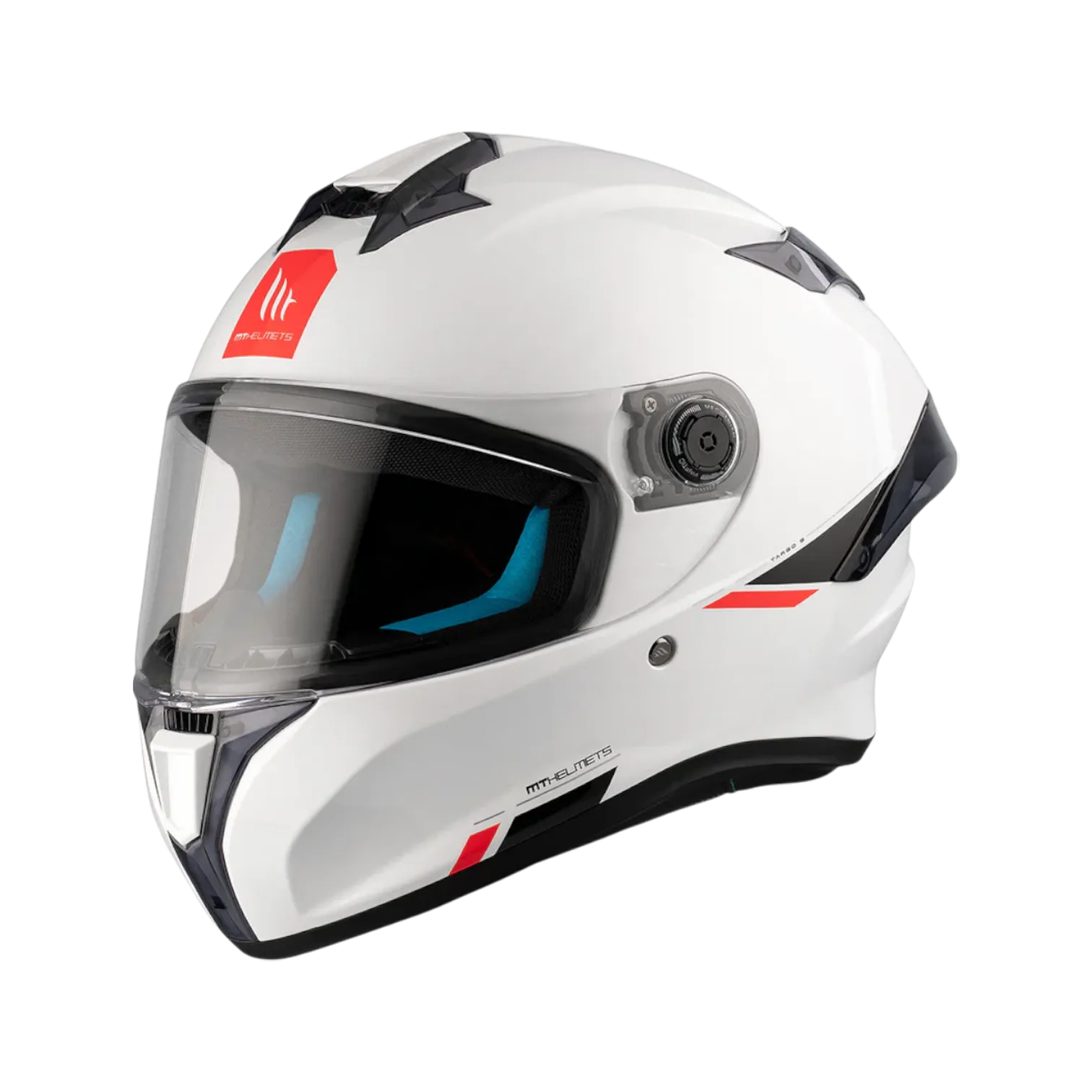 MT Helmets Targo S Solid — Pearl White Gloss (A0)