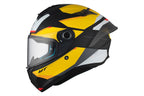 MT Helmets Targo S Kay — Black Yellow Green Matt (B3) — профил