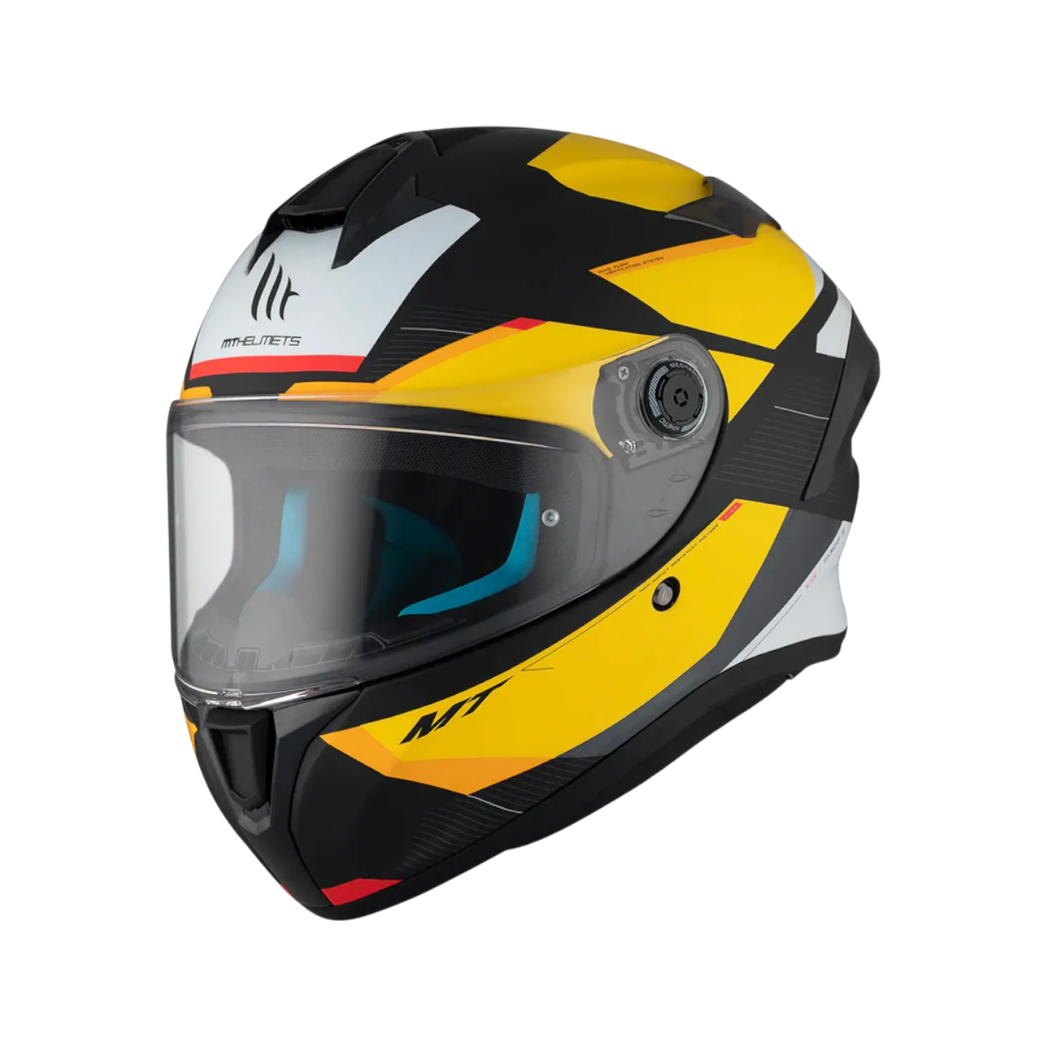 MT Helmets Targo S Kay — Black Yellow Green Matt (B3)