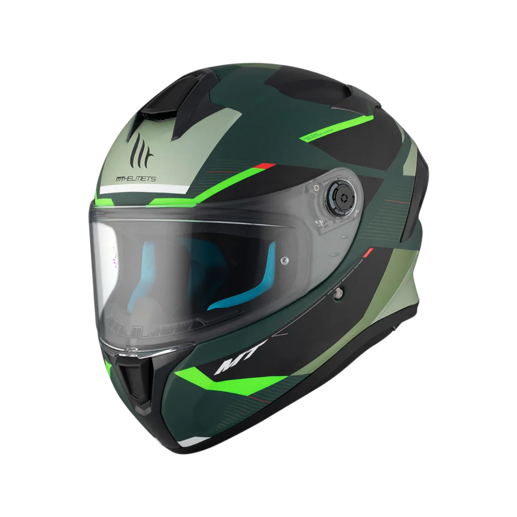 MT Helmets Targo S Kay — Black Green Fluor Matt (C6)