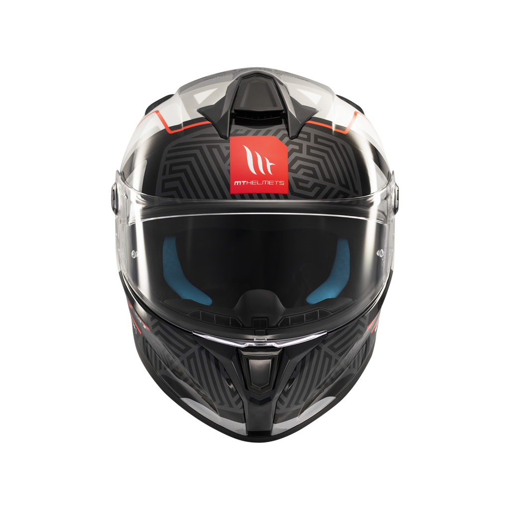MT Helmets Targo S Brik — Black Silver Gloss (C0) — профил