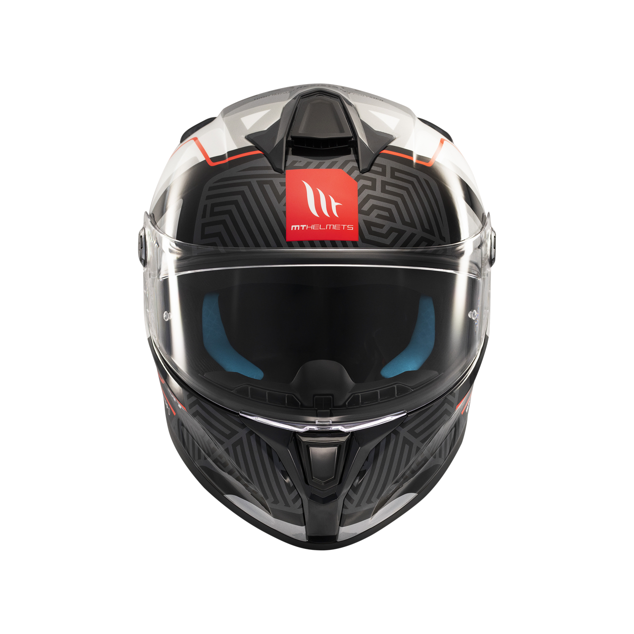 MT Helmets Targo S Brik — Black Silver Gloss (C0) — профил