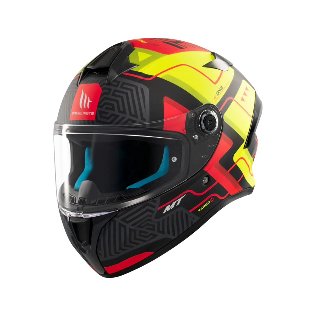 MT Helmets Targo S Brik — Black Green Red Matt (C3)