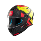 MT Helmets Targo S Brik — Black Green Red Matt (C3)