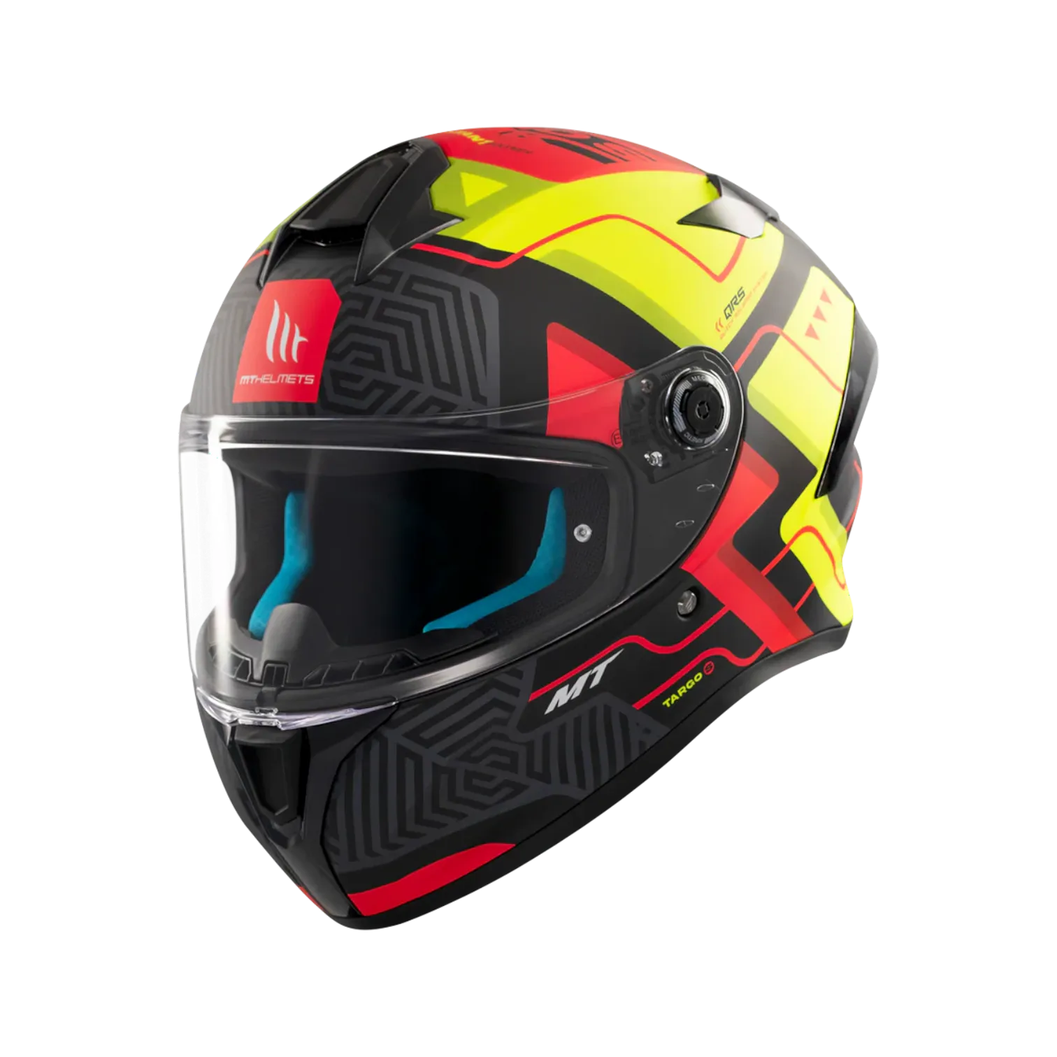MT Helmets Targo S Brik — Black Green Red Matt (C3)