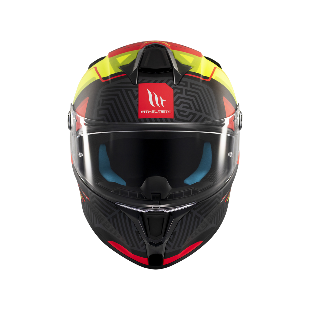 MT Helmets Targo S Brik — Black Green Red Matt (C3) — профил