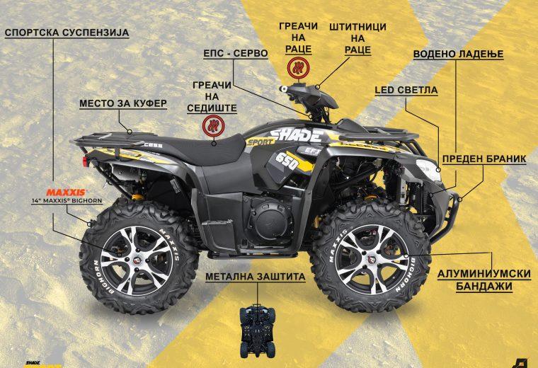 ACCESS SHADE SPORT 650 – S (EPS, ALLOY WHEELS)