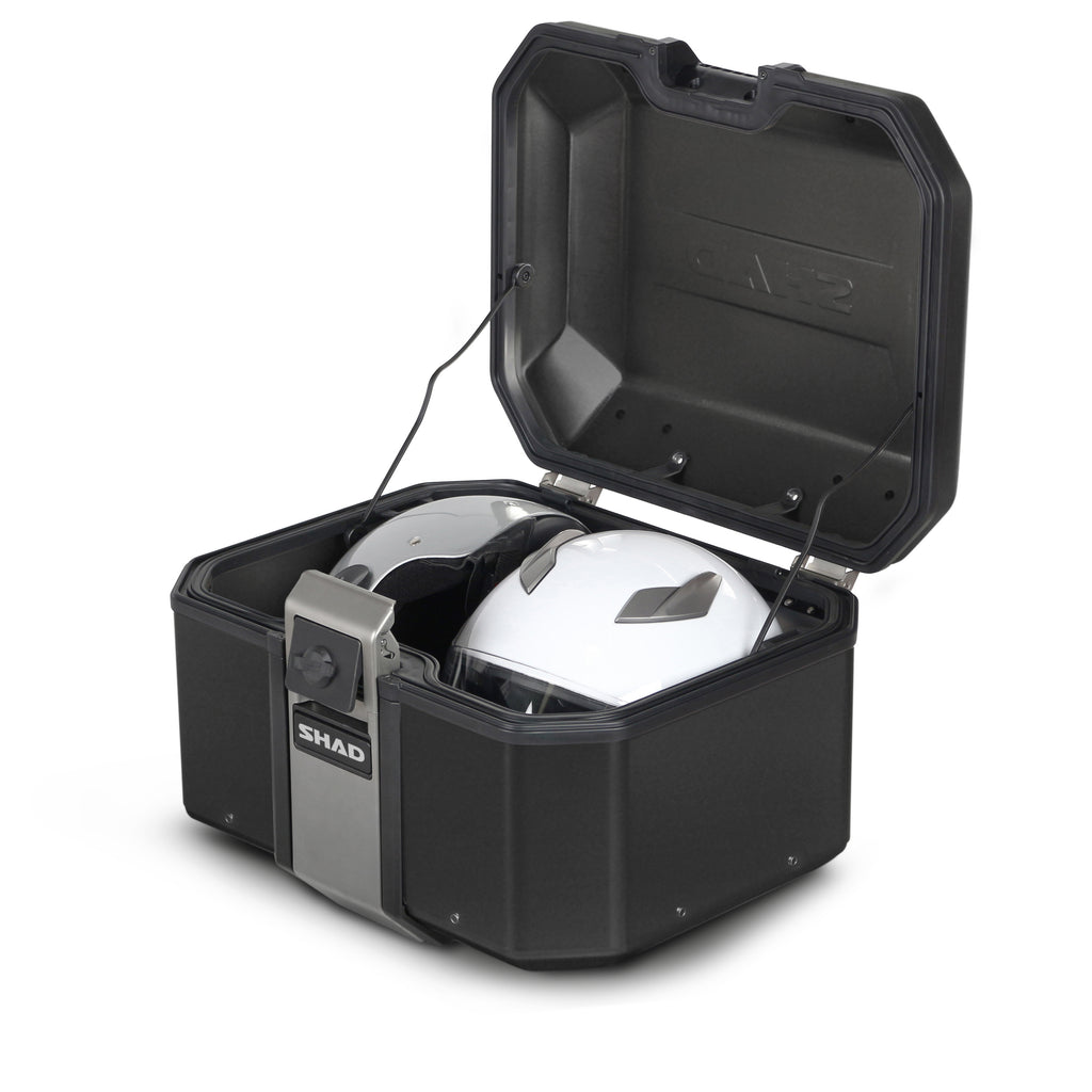 SHAD Terra TR48 алуминиумски топ куфер, Black Edition (D0TR48100B)