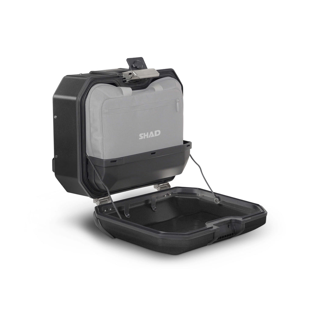 SHAD Terra TR36 десен алуминиумски страничен куфер, Black Edition (D0TR36100RB)