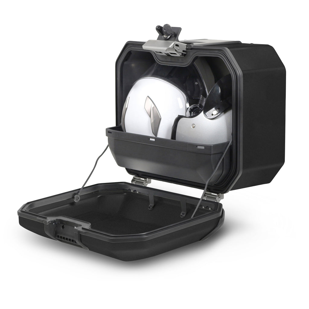 SHAD Terra TR47 лев алуминиумски страничен куфер, Black Edition (D0TR47100LB)