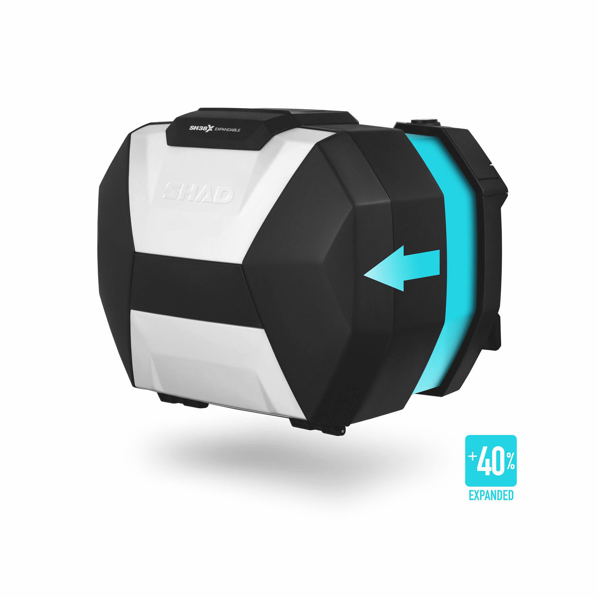 SHAD SH38X Expandable странични куфери, сет, црн (D0B38200)