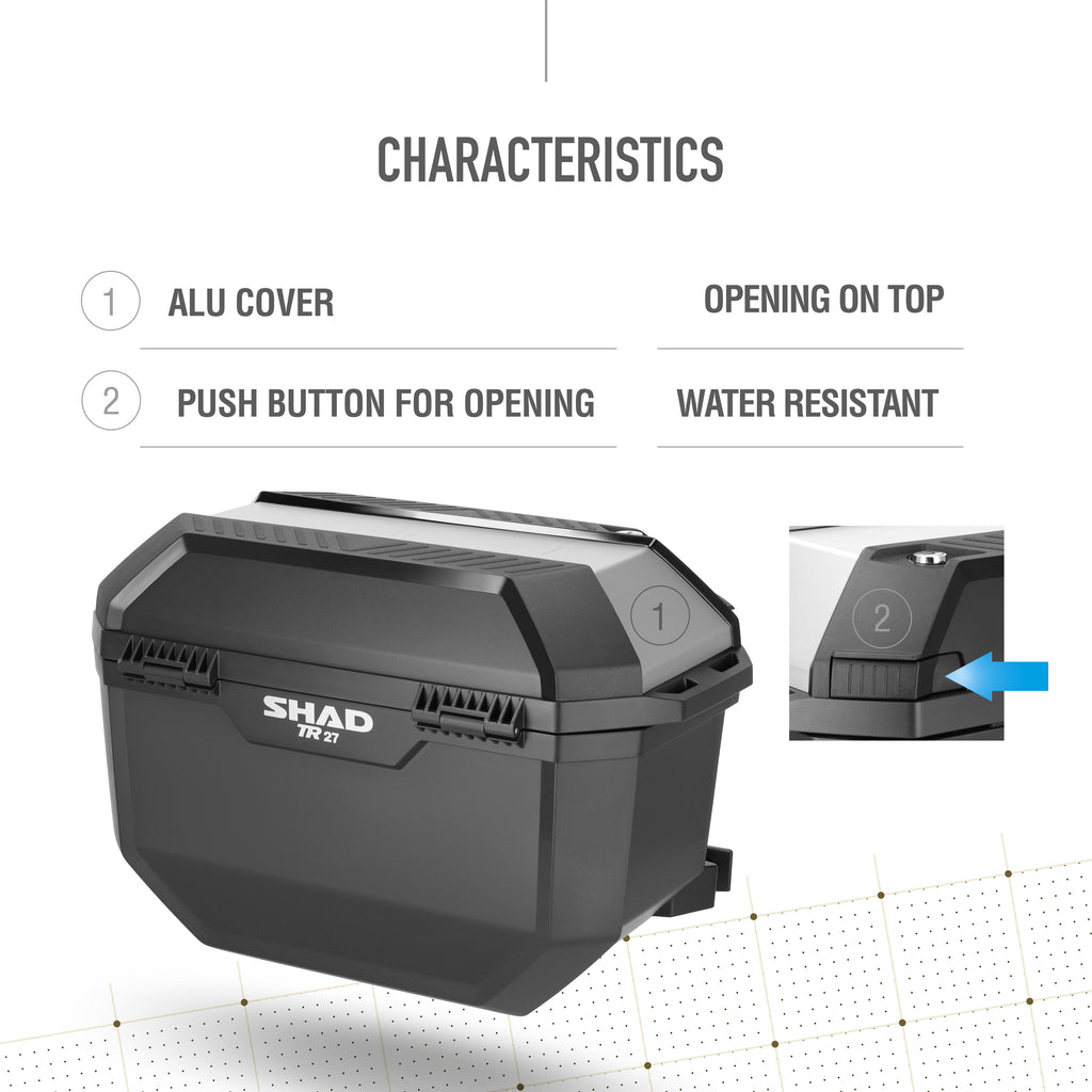 SHAD Terra TR27 странични куфери, сет, алуминиум (D0TR27200)