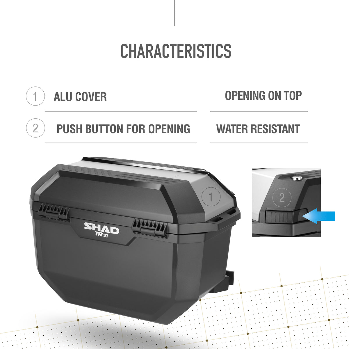 SHAD Terra TR27 странични куфери, сет, алуминиум (D0TR27200)