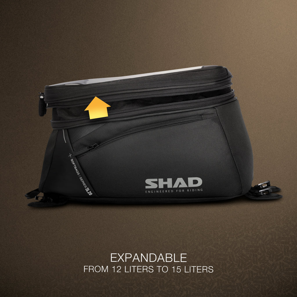 SHAD SL20 expandable торба за резервоар, 12–15 L (X0SL201F)