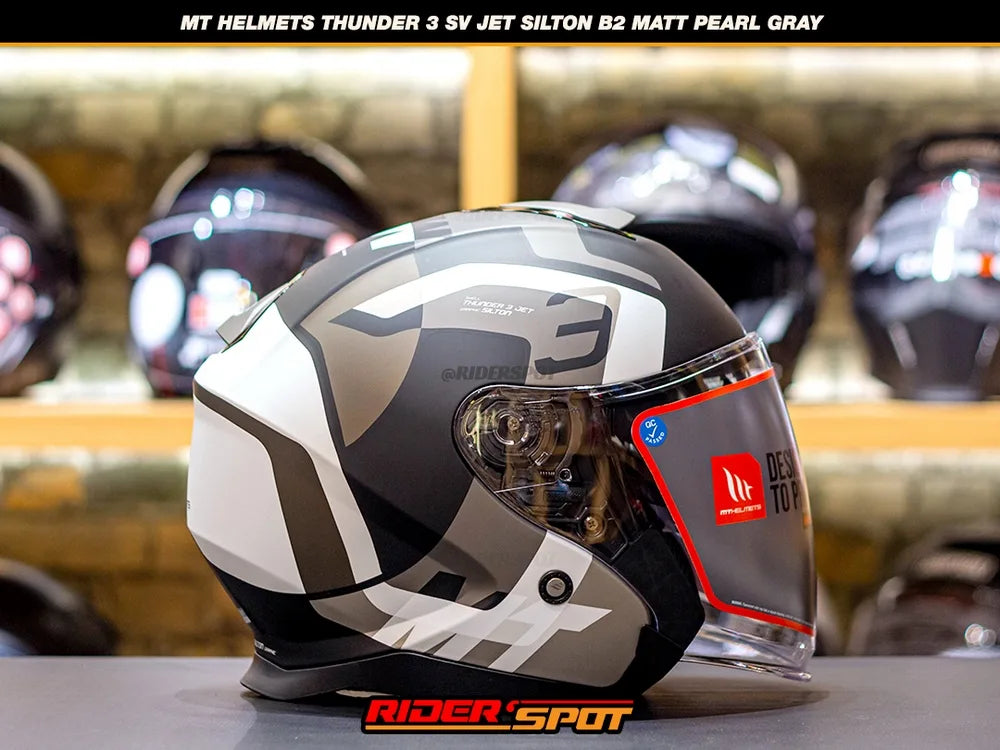 MT Thunder 3 SV Jet Silton B2 Pearl Gray Matt