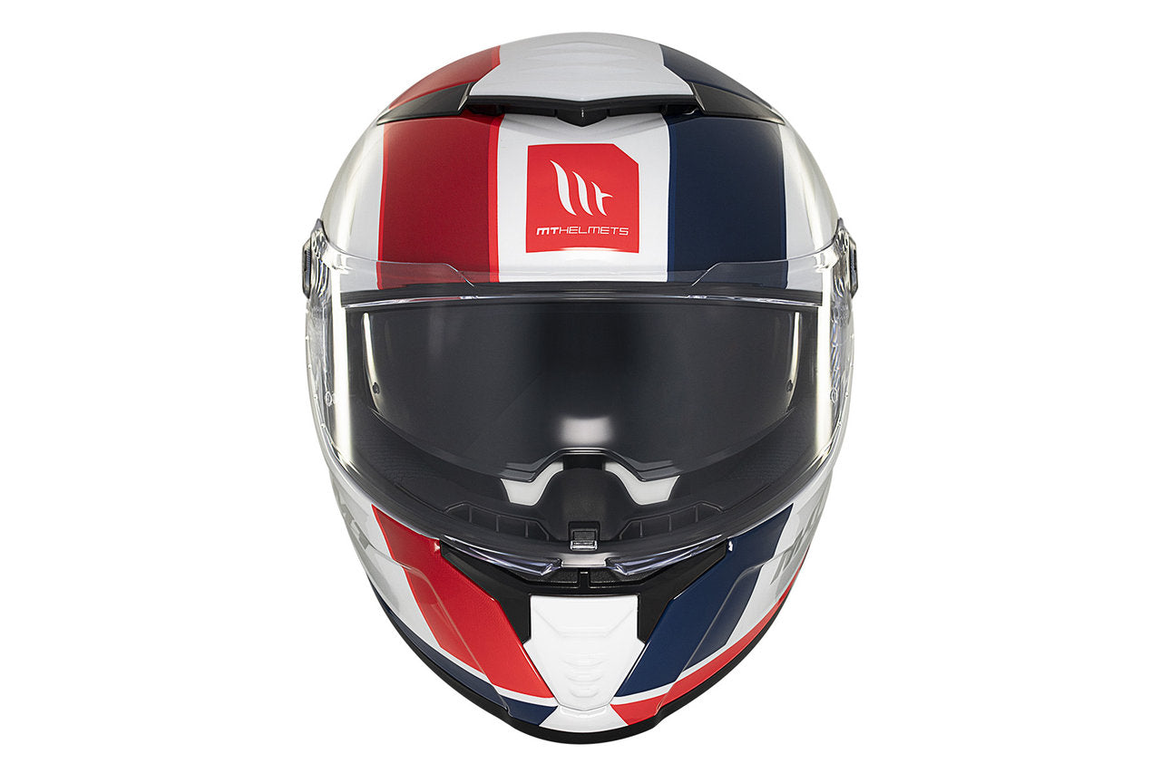 MT Helmets Thunder 4 SV Treads — Gloss (C7) — заден агол
