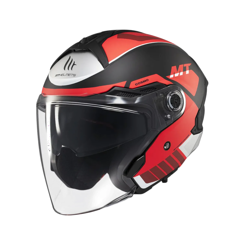 MT Helmets Cosmo SV Cruiser — Black Red Matt (B5)