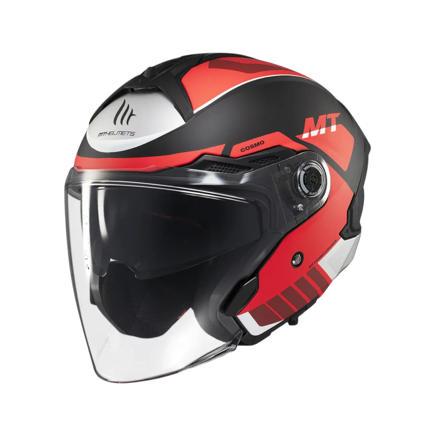 MT Helmets Cosmo SV Cruiser — Black Red Matt (B5)